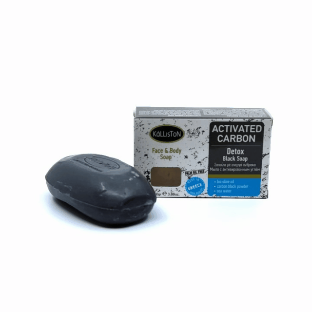 Olivové mydlo s aktívnym uhlím na detox