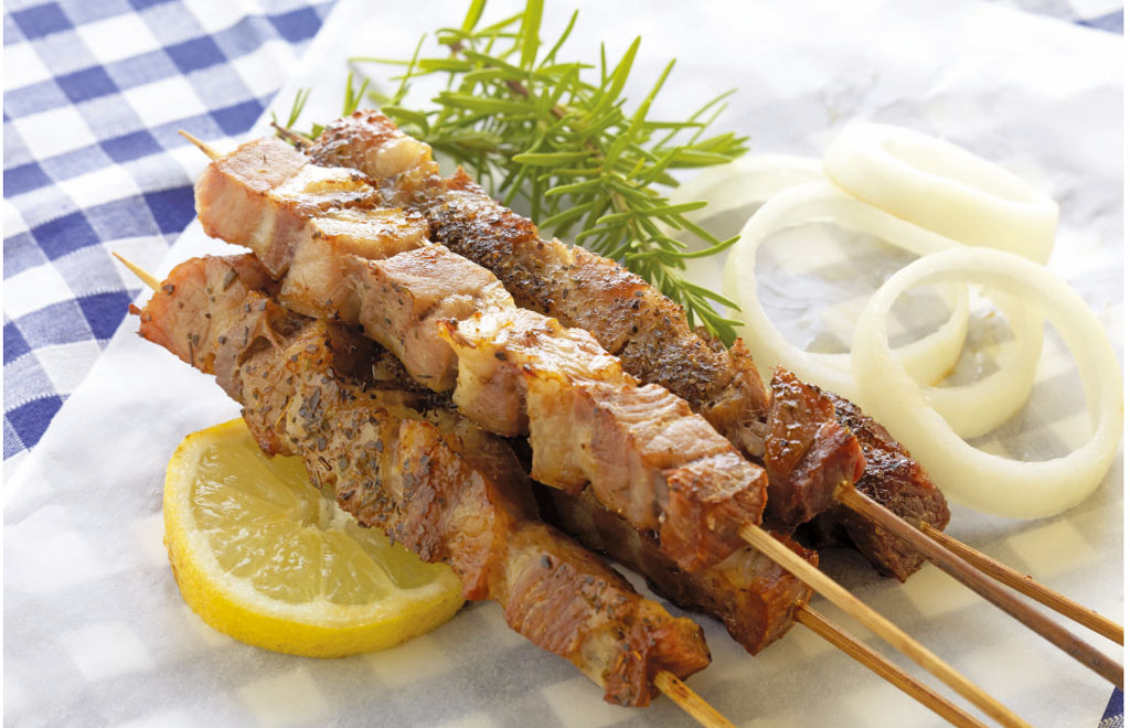 Souvlaki podľa jednoduchých krokov