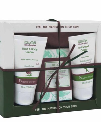 Darčekový set 3 ARGÁN- Krém na ruky & krém na nohy & mydlo