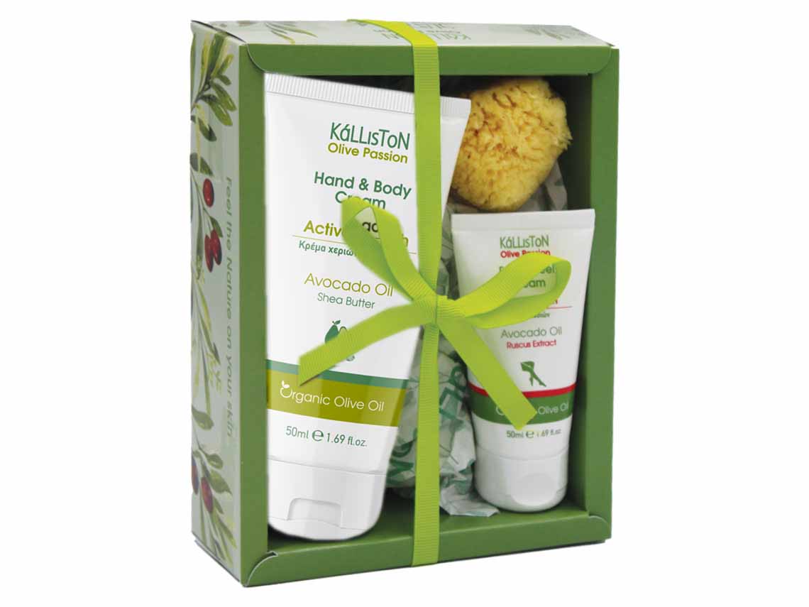 Darčekový set 3 - Krém na ruky s Avokádom & mydlo & špongia