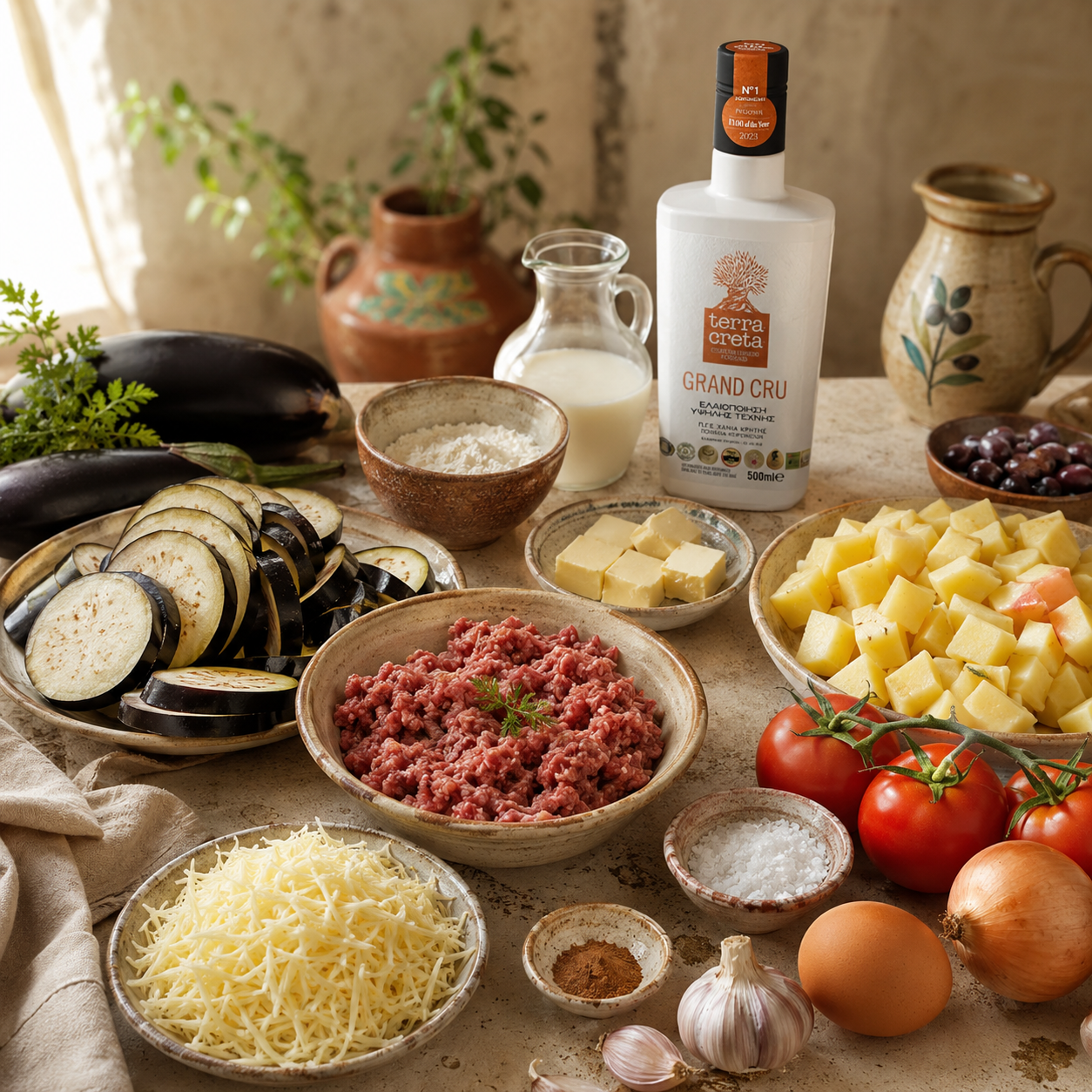 Krétska Mousaka 36 Suroviny