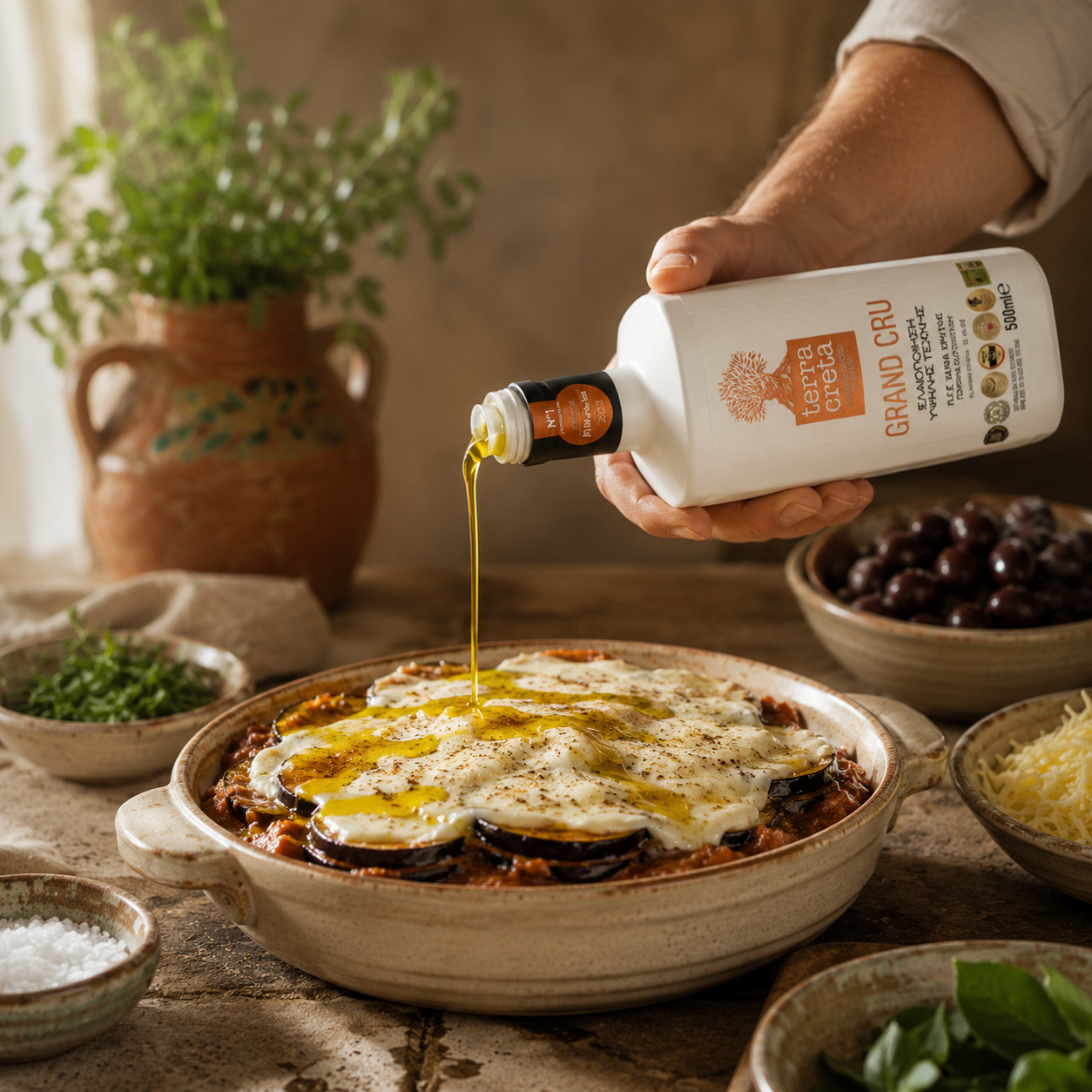 Krétska Mousaka 38 Krétsky recept