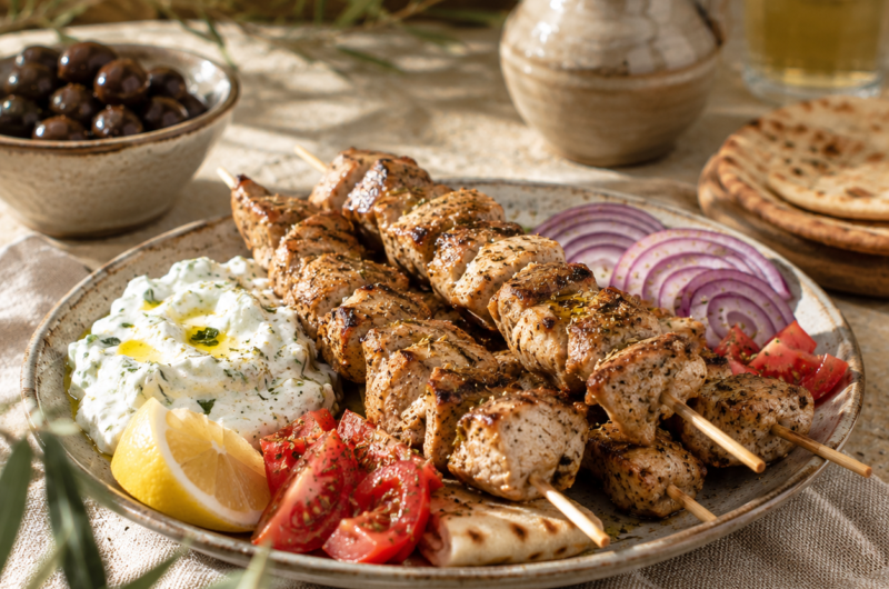 Souvlaki podľa jednoduchých krokov
