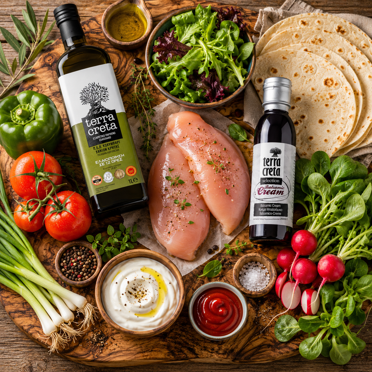 Kuracie prsia v tortile s krémom BALSAMICO 36 Suroviny